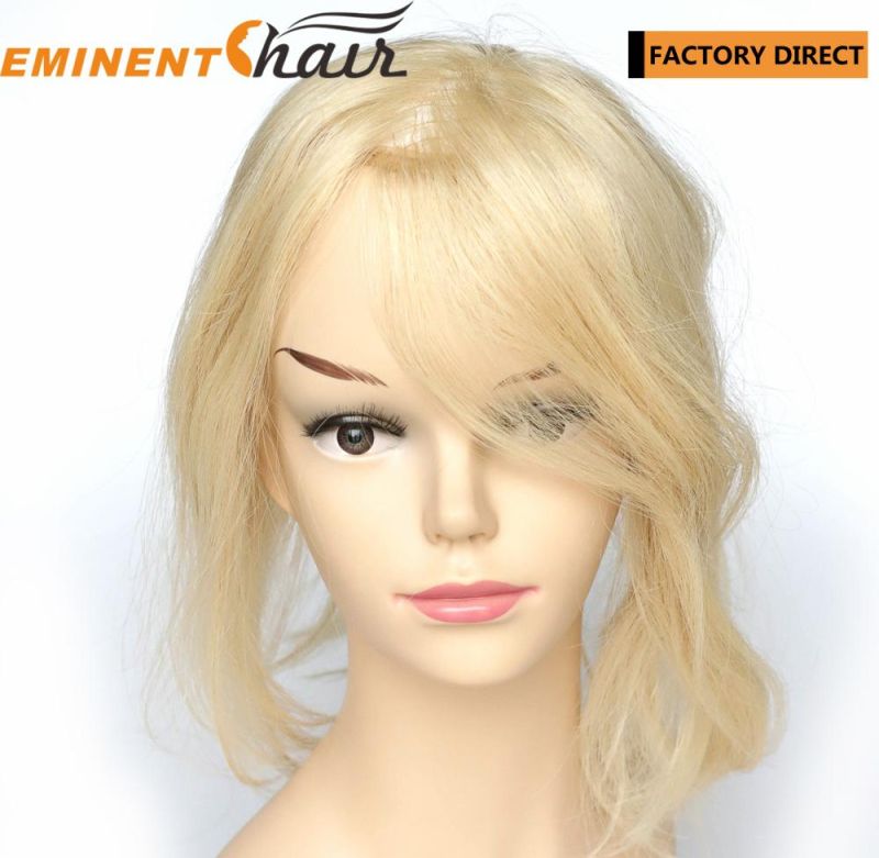 Women Integration Hair Replacement System Blond 613