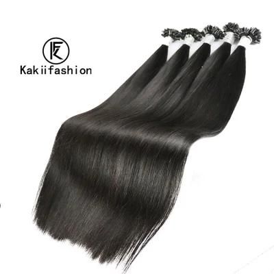 Wholesale Double Drawn 100% Cuticle Aligned Human Hair Extensions Straight U Tip Hair