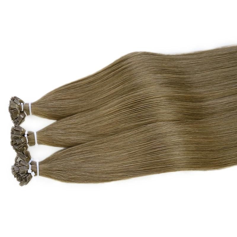 Raw Virgin 100% Human Hair Stick Pre Bonded Straight Hair Flat Tip Hair Extensions