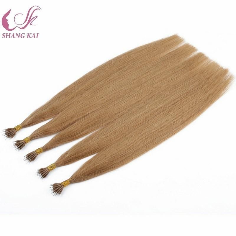 Factory Wholesale Remy Human Hair Prebonding Hair Extension Itip/Utip/Flat Tip/Nano Ring Hair Extensions