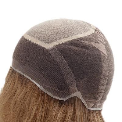 Lw5555 French Lace with Silk Top Natural Hair Wigs for Women