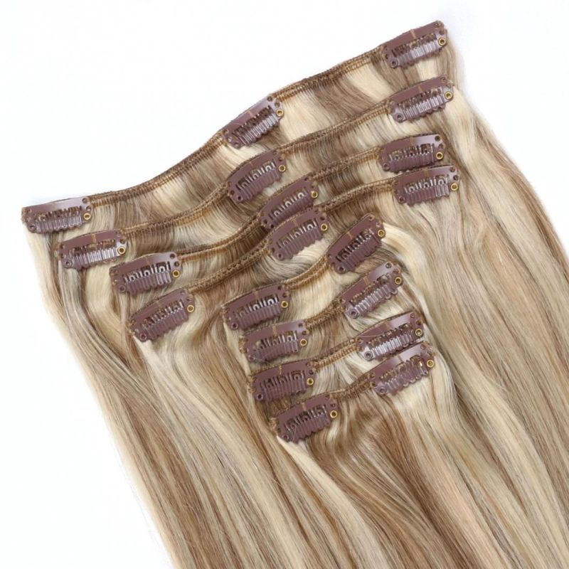 Ombre T Color Clip in Hair Extensions Full Head Deluxe 120-260gram/Set