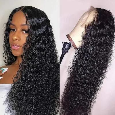 Kbeth Black Kinky Curly Peruvian Human Hair Wigs Transparent 20 Inch Fashion Lace Front Wigs with Baby Hair in Stock