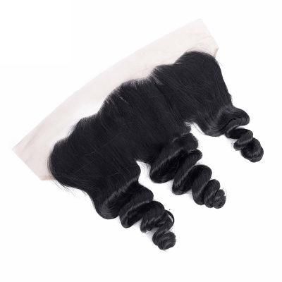 Dropshipping Wholesale Swiss Frontal Loose Wave 100% Remy Human Hair