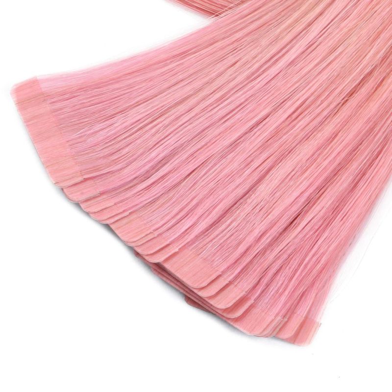 Tape in Human Hair Extensions 20PCS European Remy Straight adhesive Extension Tape in Hair