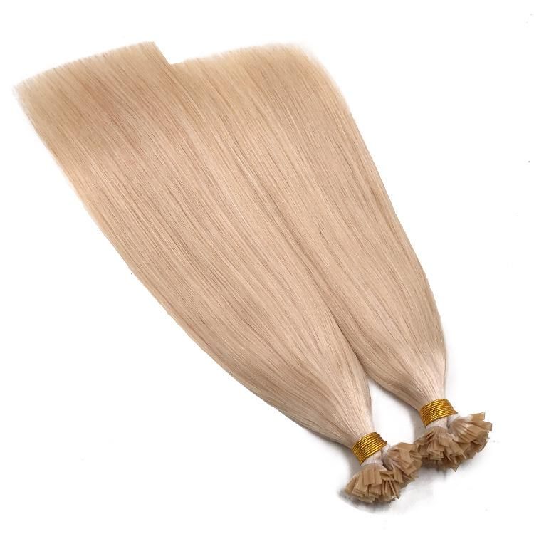Wholesale 12A Raw Remy Virgin Russian Human Hair Double Drawn Flat Tip Hair Extensions