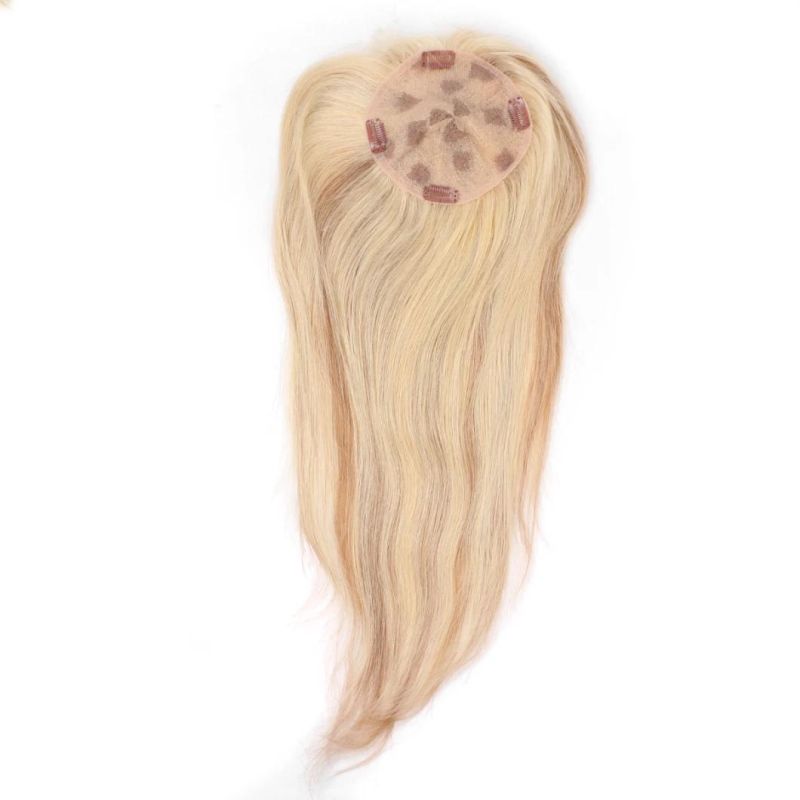 Human Virgin Hair Hairpiece Remy Human Hair Toupee for Women Hair Topper