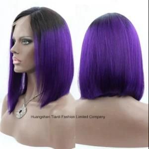 Brazilian Human Hair Short Bob Two Tone Lace Front Wig