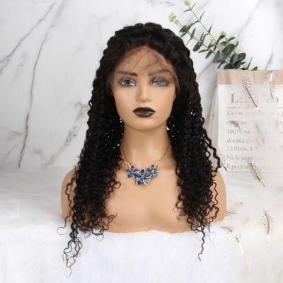 Afro Kinky Curly Headband Wigs 180% 200% 220% Density Human Hair Wig for Black Women Afro Curl Remy Hair