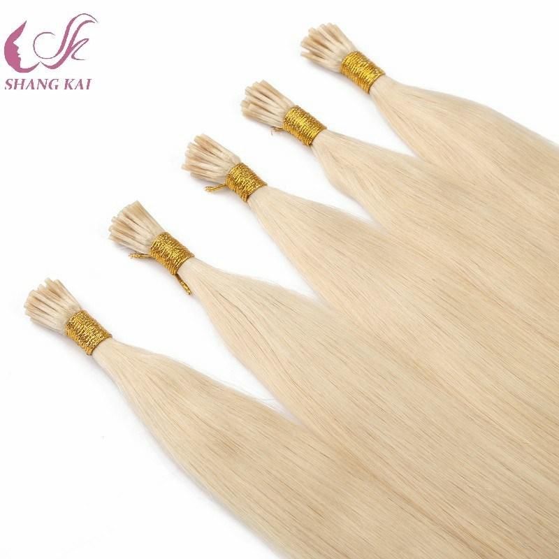Unprocessed Remy Human Hair Pre-Bonded Stick Hair 100% Brazilian Human I Tip Hair Extensions Wholesale