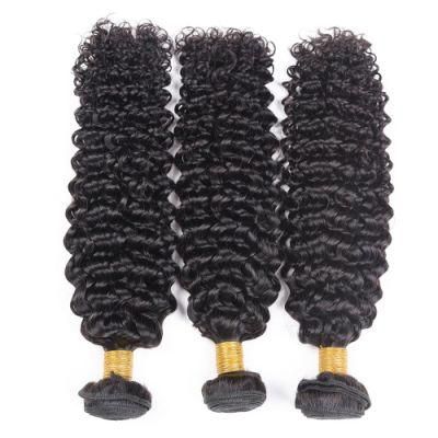Quality Brazilian Hair Weaving Deep Curly 22inches Color Black