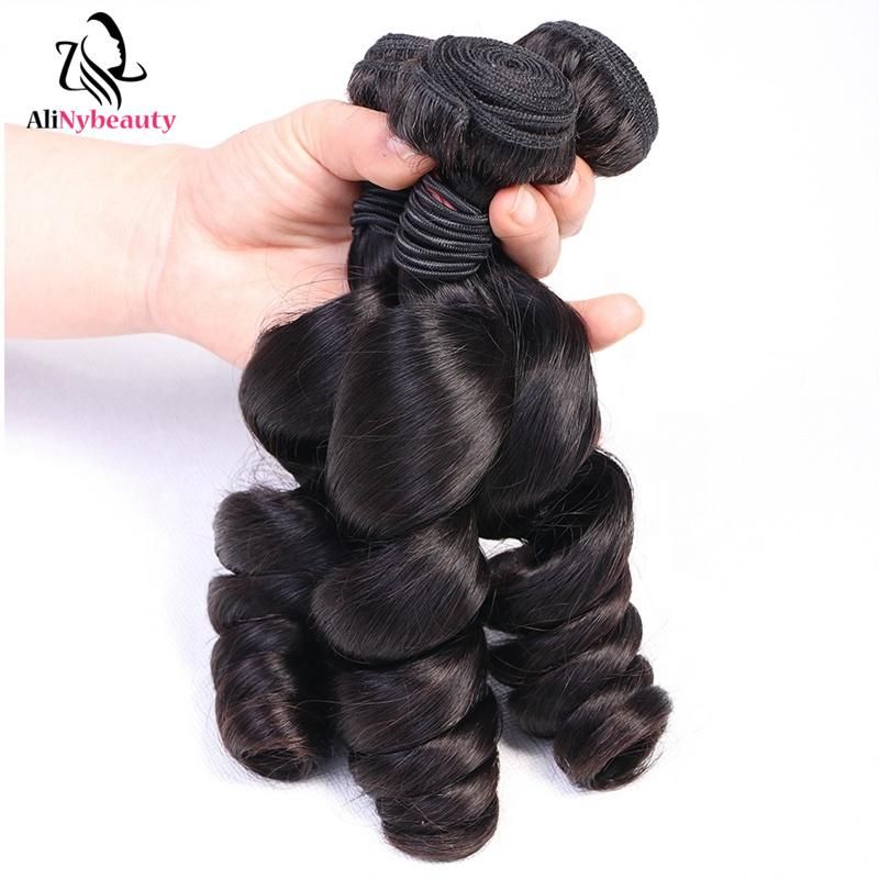 Cheap 100 Cuticle Aligned Raw Human Hair Bundles Indian Mink Hair, Remy Natural Hair Extensions