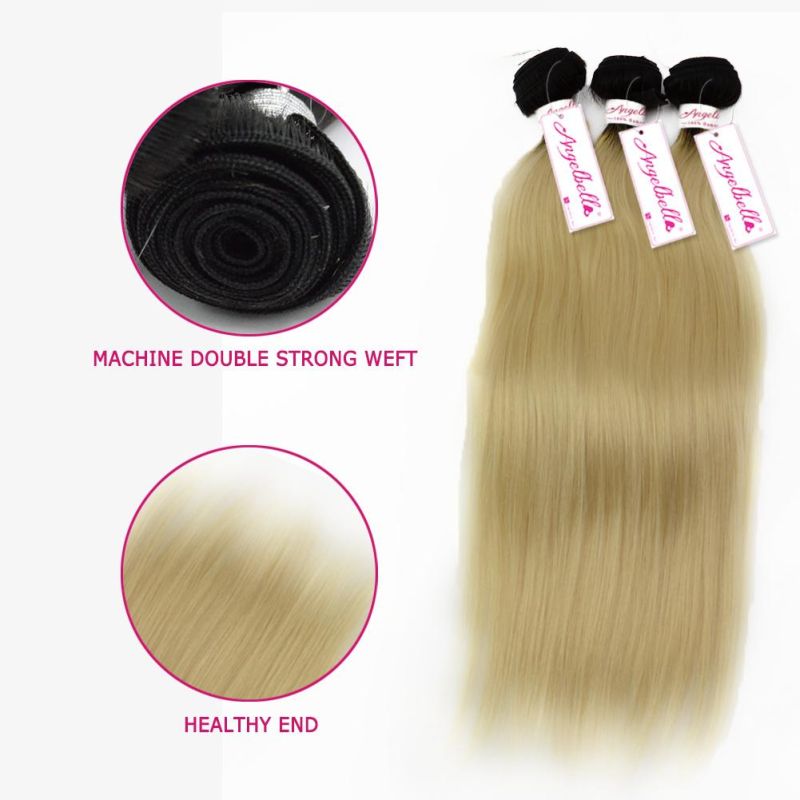 Angelbella Hotsales Human Hair 1b# 613# Virgin Hair Weave