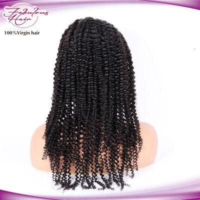 Young Girl Donor Kinky Curly Human Hair Front Lace Wig