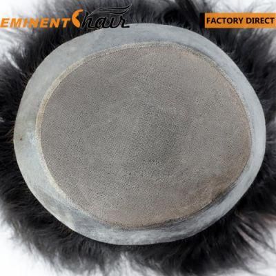 Mono Base Human Hair Men&prime;s Hair Replacement