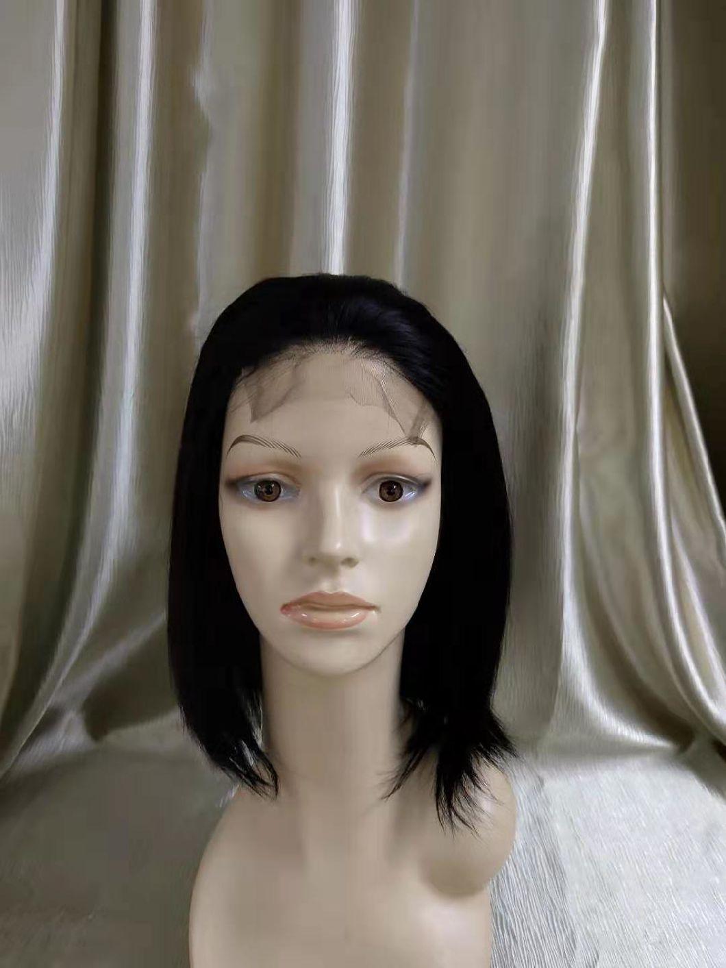 100% Human Hair with Curly Short Hair Wigs