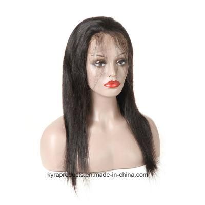 Natural Color Brazalian Full Lace Wig Straight Virgin Human Hair Weft Wig