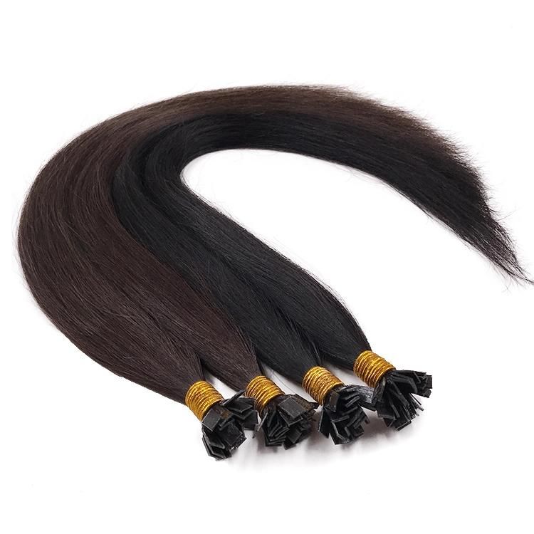 12A Remy Hair Virgin Hair Indian Human Hair Keratin Flat Tip Hair Extension