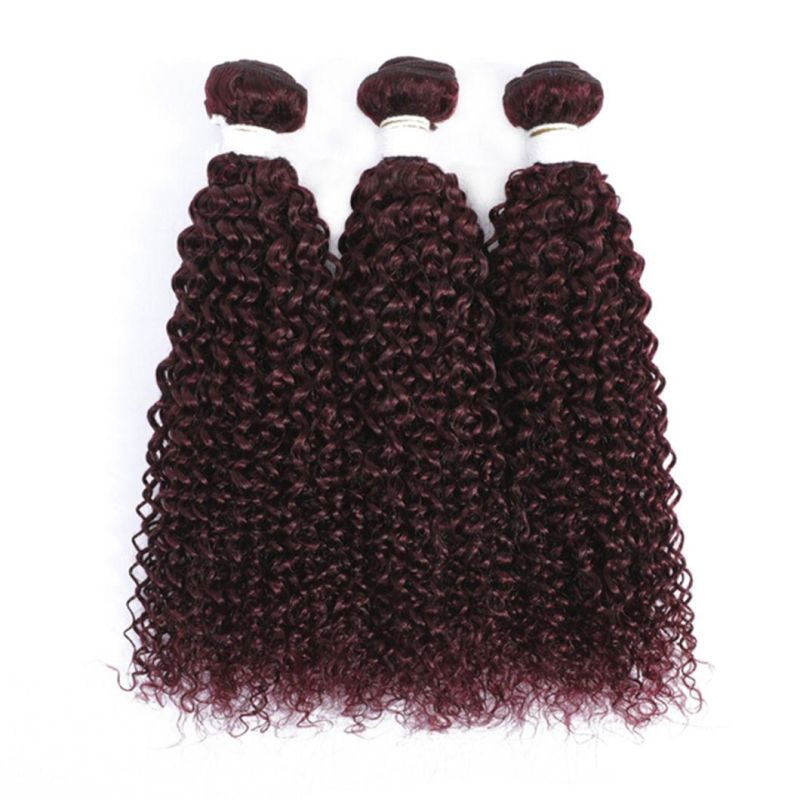Brazilian Kinky Curly Human Hair Bundles 100% Human Hair Weave Bundles Blond Brown Remy Hair Bundles for Woman