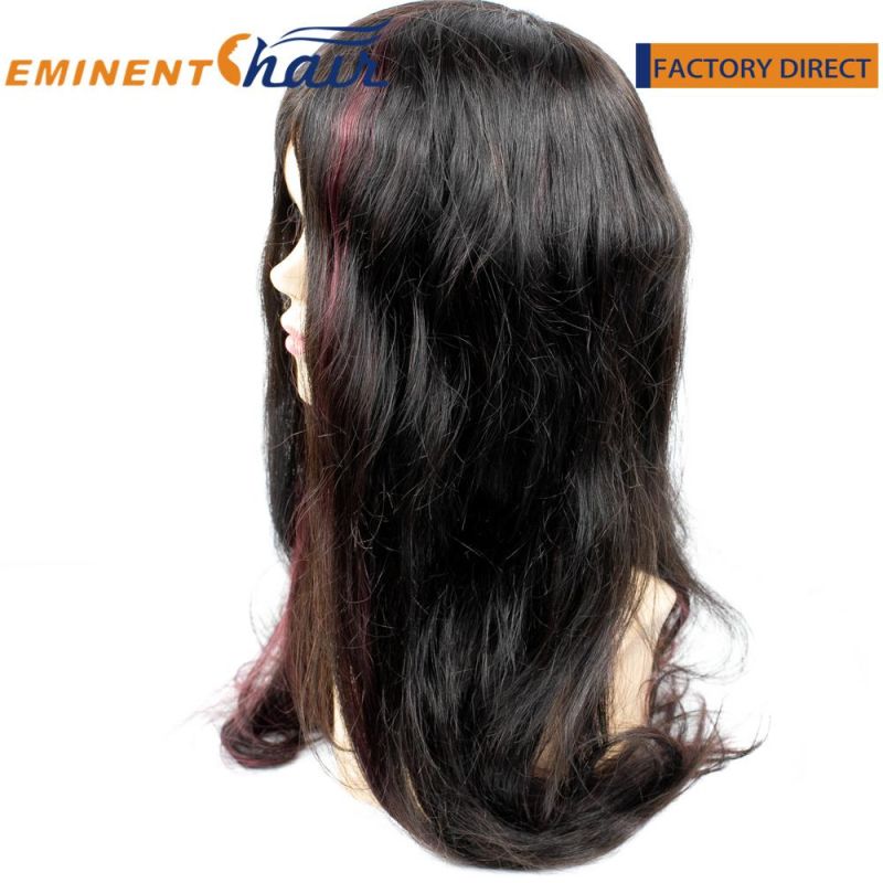 Remy Hair Mono Base Highlight Spots Women′s Wig