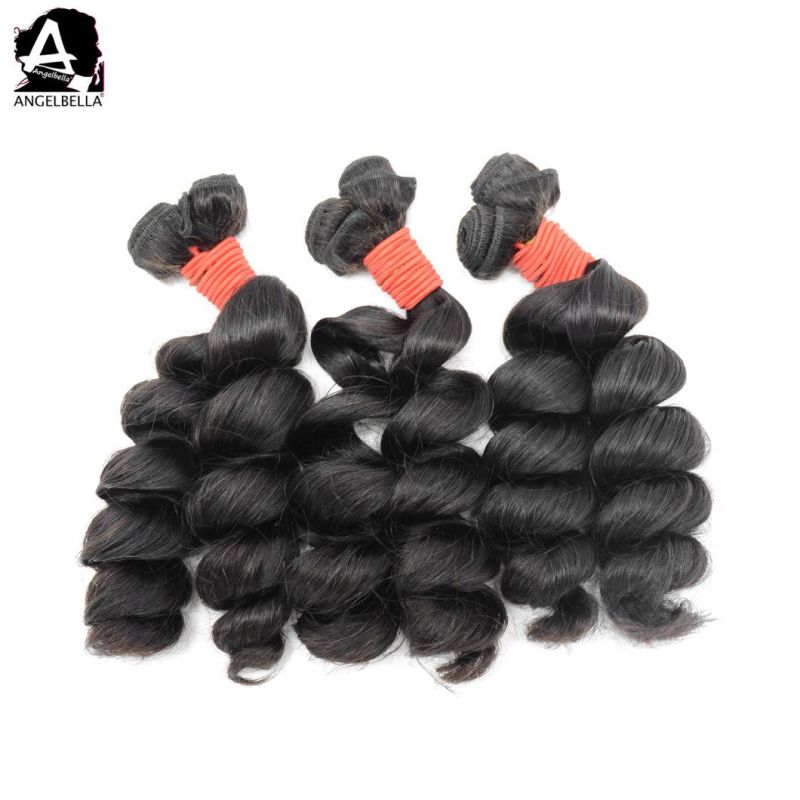 Angelbella Raw Indian Hair Romance Curl Remy Human Hair Weaving