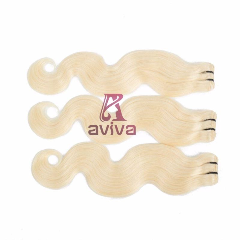 Top Quality Virgin Remy Hair Pieces Raw Human Hair Brazilian Hair Blonde