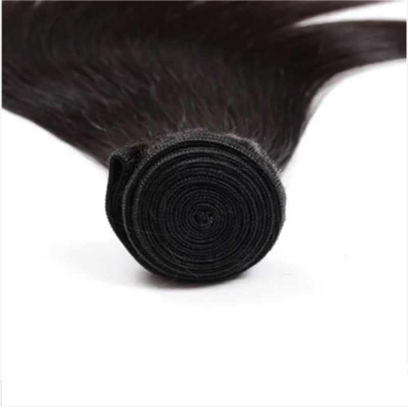 Riisca Hair Wholesale Natural Color Brazilian Virgin Straight Human Hair Extensions Bundles