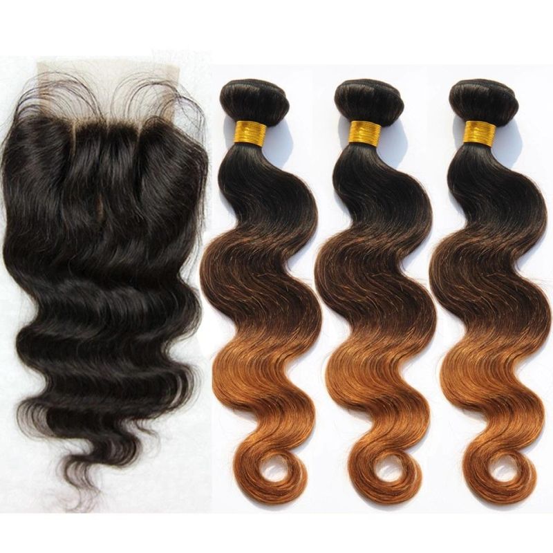 Silky Straight Natural Virgin Ombre Hair Extension