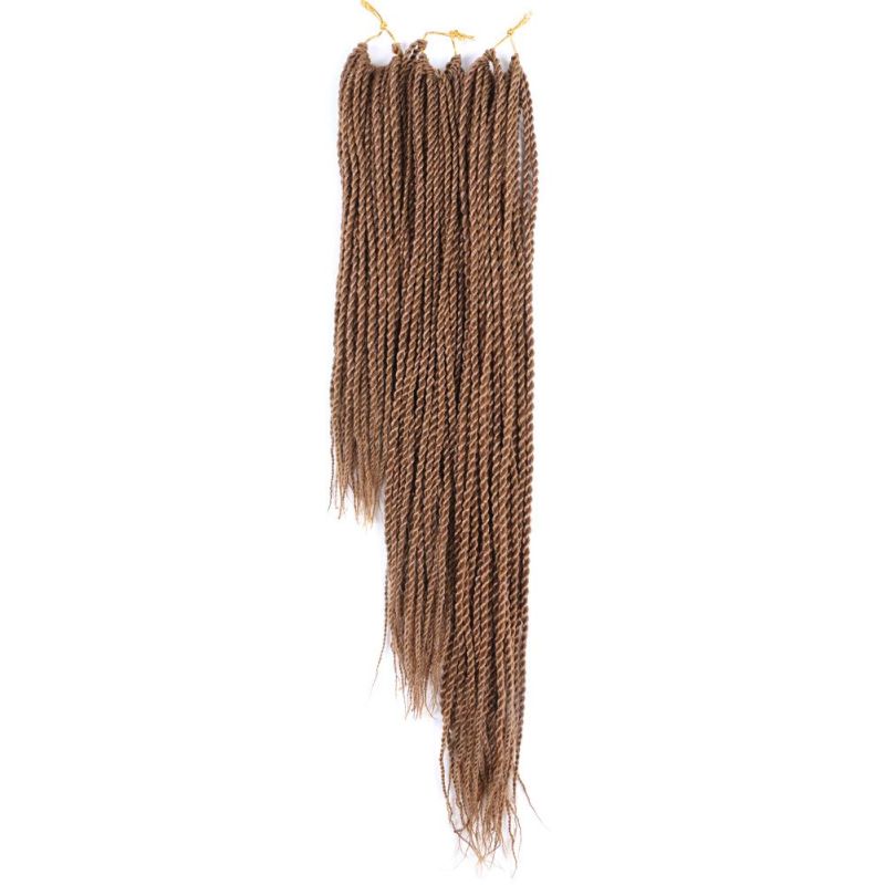 Ombre Brown High Quality Low Temperature Fiber Synthetic Senegalese Twist Crochet Braiding Hair Extension