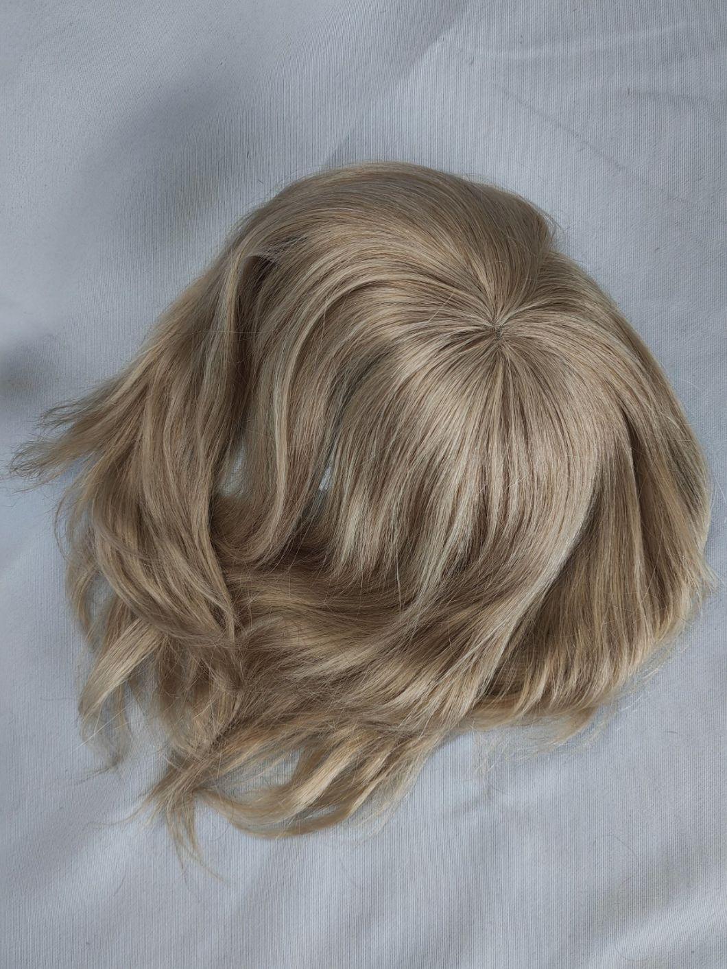 2022 Most Popular Fine Welded Mono Human Hairpiece Made of Human Remy Hair