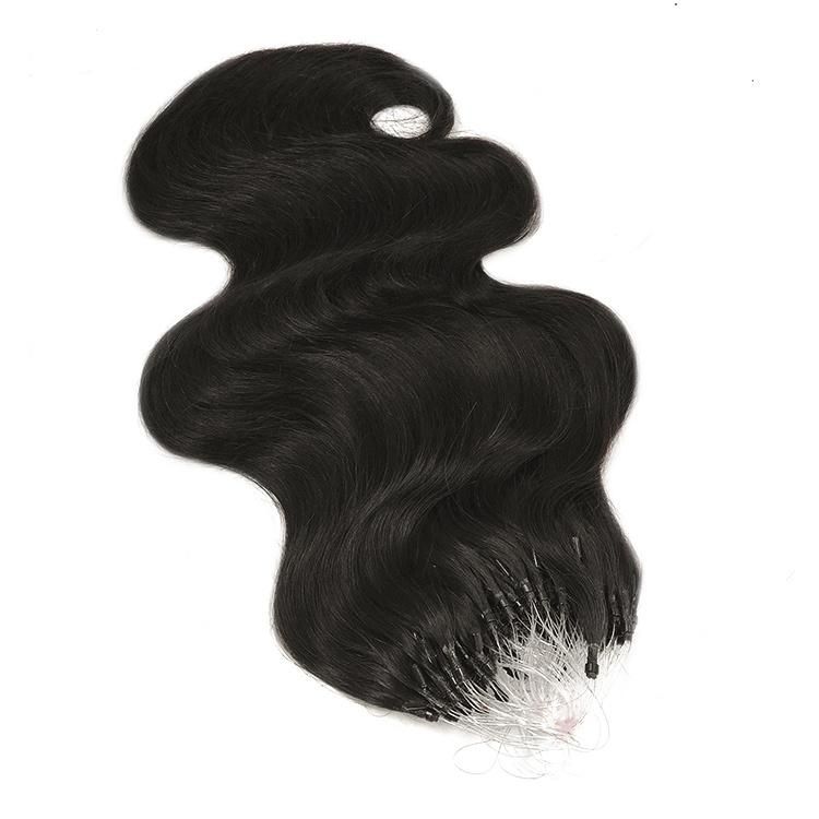 Customized High Quality 12A Micro Rings Link Body Wave Hair Extension Tools 100% Human Hair