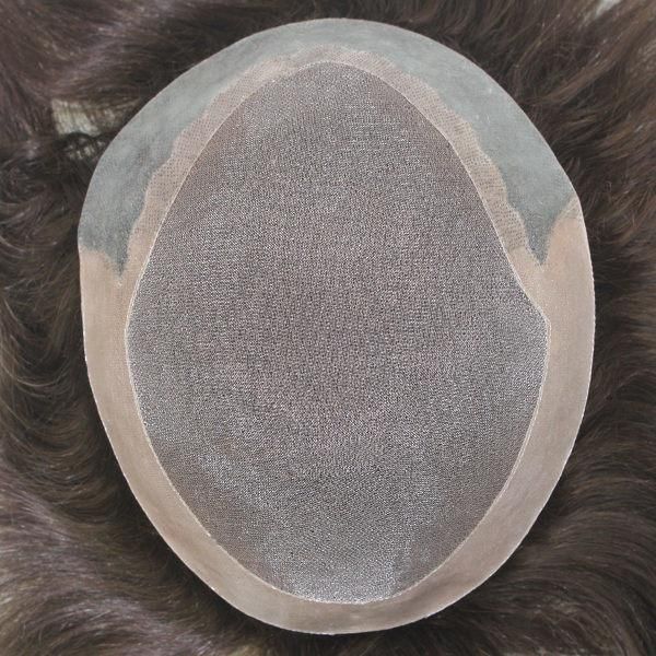 Lw1794 Factory Direct Mono Human Natural Hair Toupee