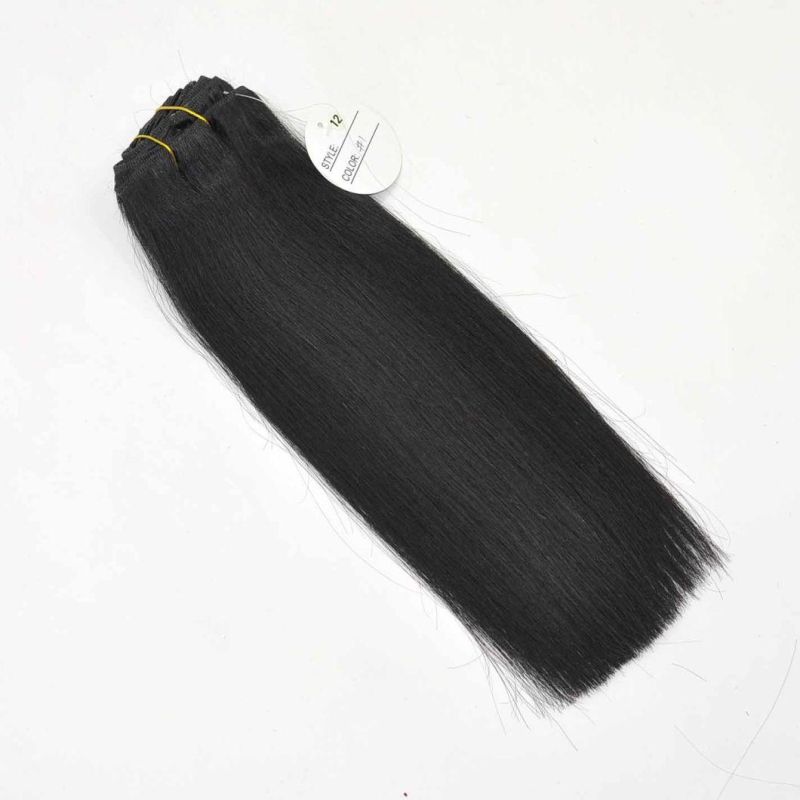 Natual Color Top Quality Full Thick Remy Human Hair Extensions