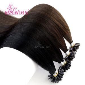 Nail Tip Hair Extension 20inch U Tip Remy Hair Extension Black to Blonde Fusion Hair Extension 1g Per Stand 50g Keratin Hair Extensions