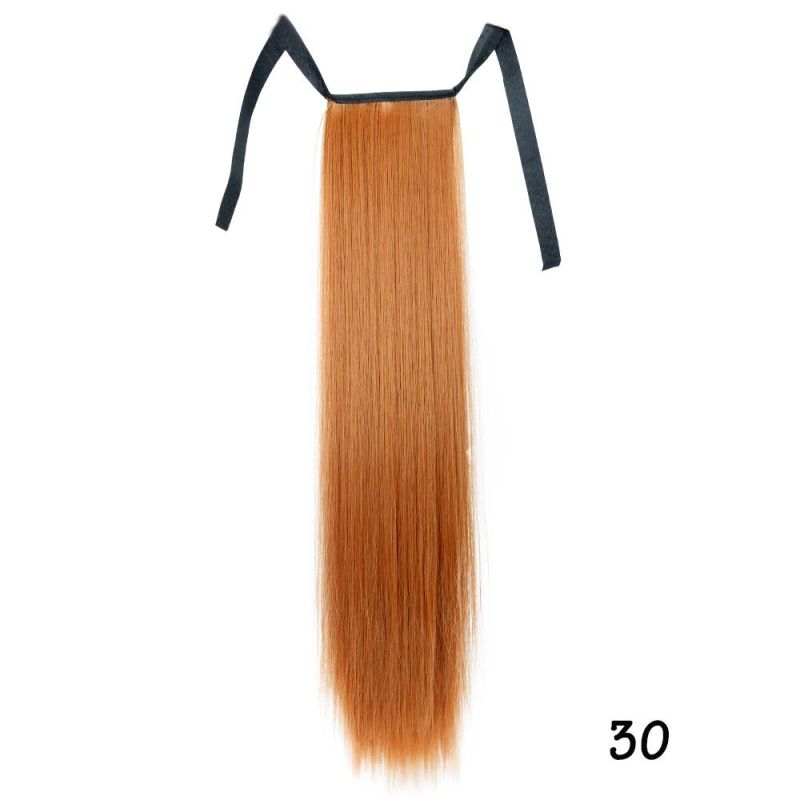 Heat Resistant Hair 22inch Wrap Around Pony Hairpiece for Women