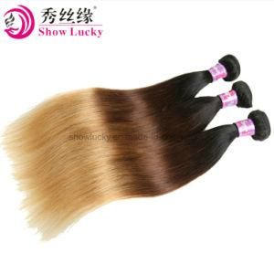 High Quality Wholesale Three 3 Tone Color 1b/4/27 Peruvian Virgin Human Hair Straight Remy Ombre Hair Extensions