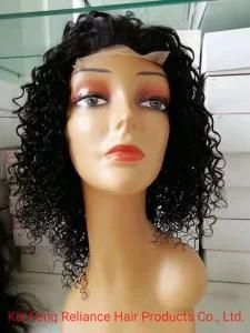 Wholesale Human Hair Curely Lace Front Wig (RLS-007)