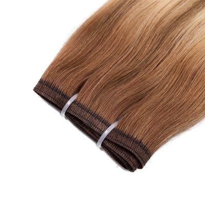 Top Grade Flat Weft Russian Virgin Piano Color Human Hair Extension