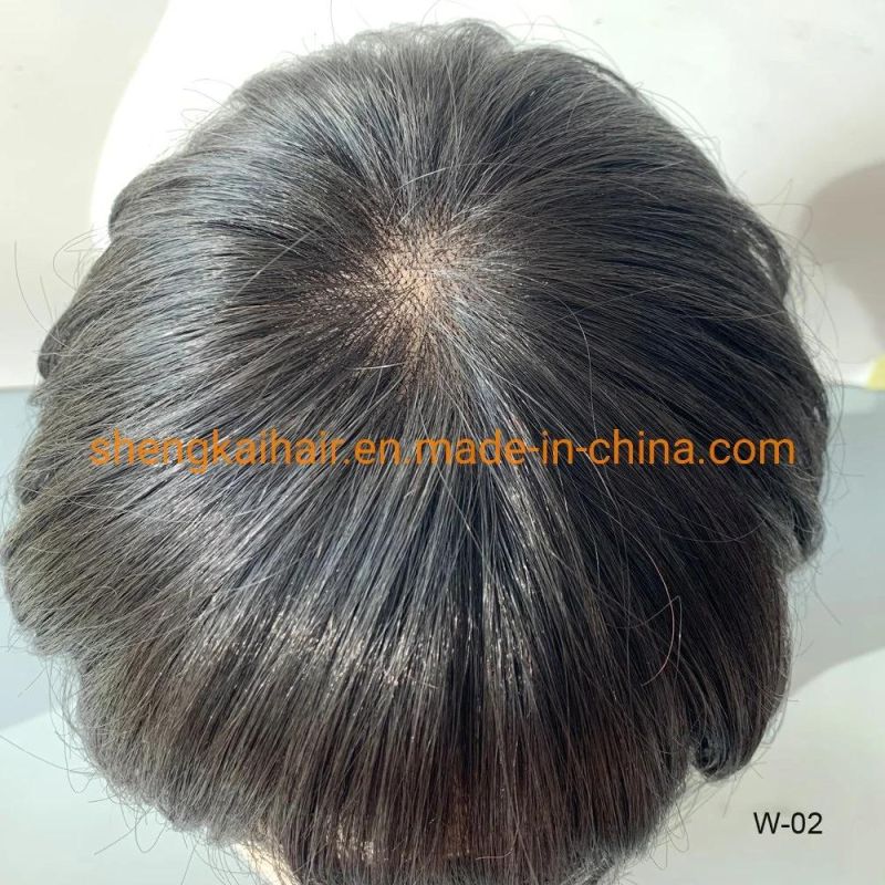 Wholesale Human Hair Synthetic Hair Mix Women Short Hair Wig