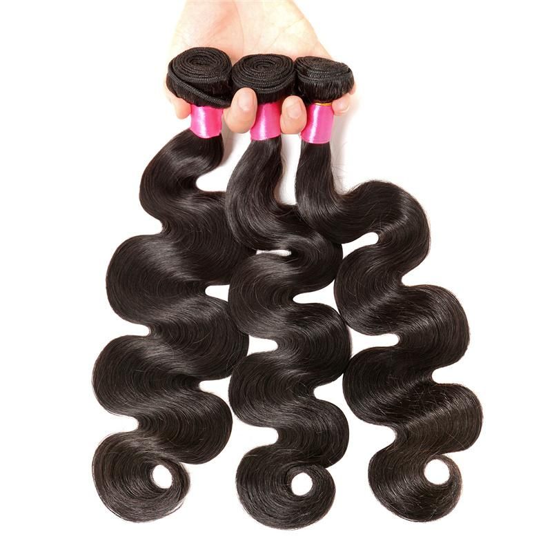 Wholesale Cheap Top Quality 100% Brazilian Virgin Remy Human Hair Extension Body Wave Natural Hair Weft Extension Weaves Black (BHF-LBB1240)