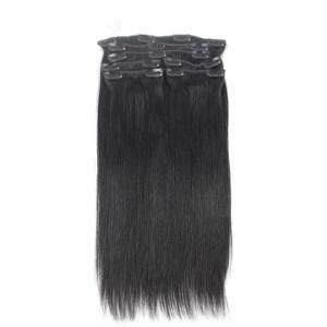 Silky Straight Human Hair Clip in Extensions