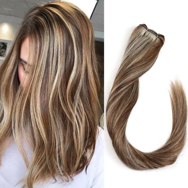 Ombre Straight Human Hair Weaves Bundle 10"-30" Blond Brazilian Human Hair Bundles Remy Hair Extensions Nordic Color