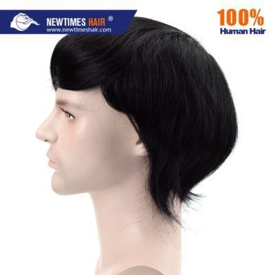 Short Hair Custom Made Toupee Human Hair