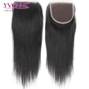 Fashion Yvonne 100% Human Virgin Hair Natural Straight Top Closure 4*4