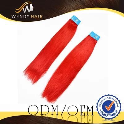 Red Hair Virgin Remy Indian Human Hair Silky Straight Hair