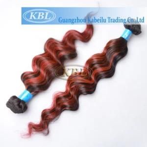 Wine Red Color Brazilian Omber Human Hair