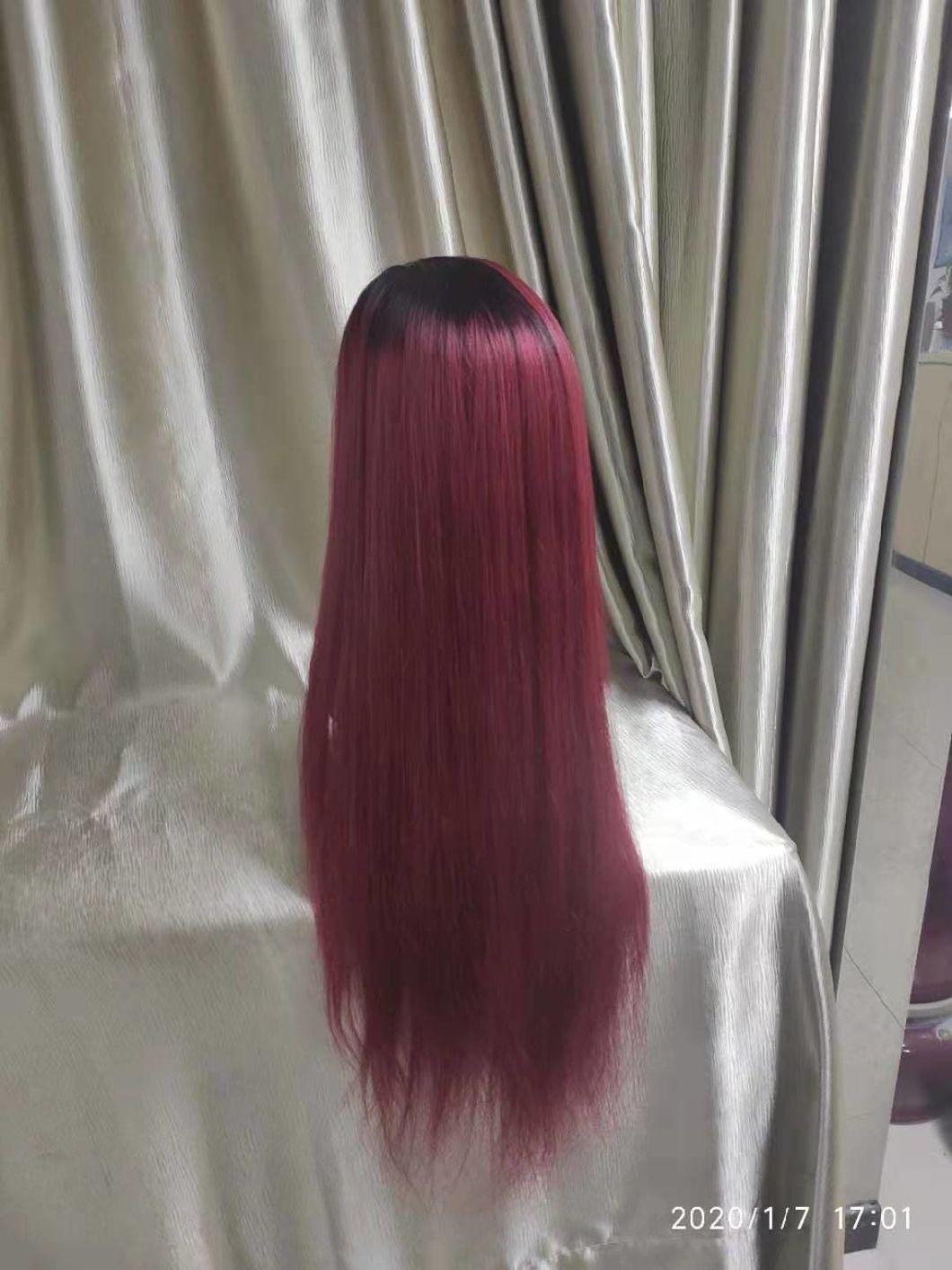 Mink Brazilian Hair 99j Color Human Hair Lace Wig