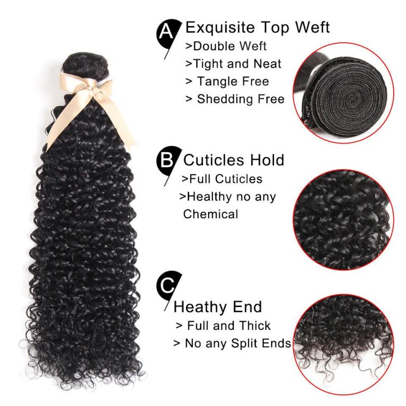 Luxuve Raw Unprocessed Virgin Peruvian Hair Bundles Jerry Curly Hair Bundles