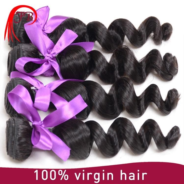 7A Grade Mongolian Loose Wave Human Virgin Hair Weaving