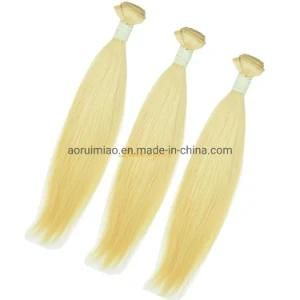 26inch 613 Blond Remy Human Hair Weft Straight Virgin Russian Hair Weave